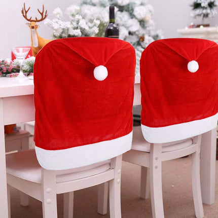 Christmas Chair Covers, Red Velvet Chair Covers