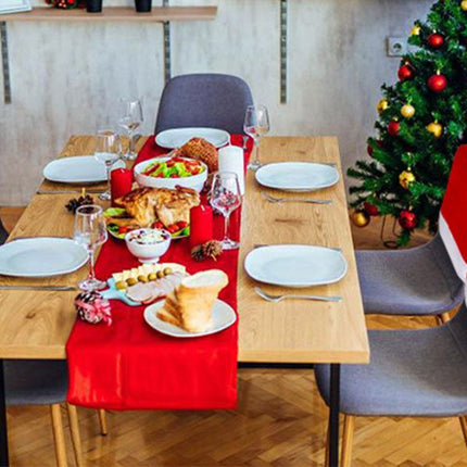 Christmas Chair Covers, Red Velvet Chair Covers