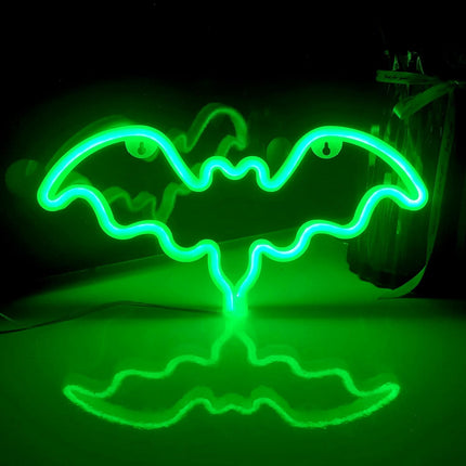 Bat LED Neon Light - Pink - Size M