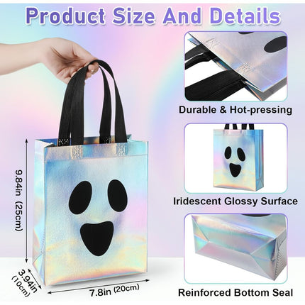 Halloween Gift Bags, Holographic Bags (Size 16PCS)