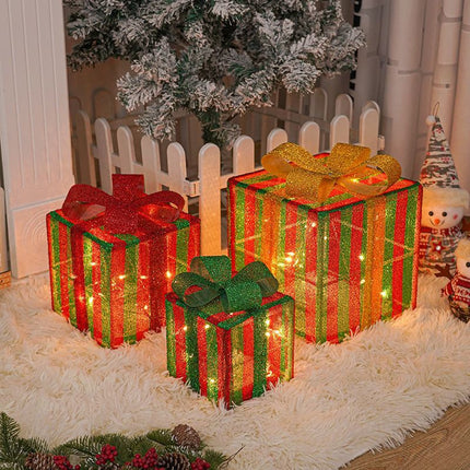 Christmas Gift Box, LED Decorative Lights (Size 5)
