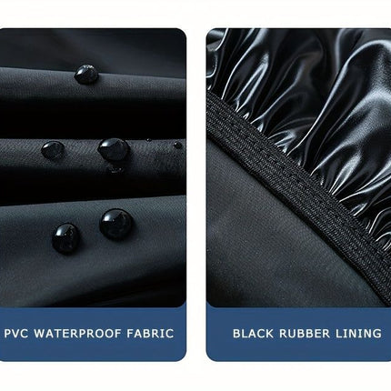 waterproof rain boot covers, non-slip boot covers, thickened boot covers, high-tube rain boot covers, camping rain gear, rainy day footwear, outdoor rain protection - Black - Size XXL