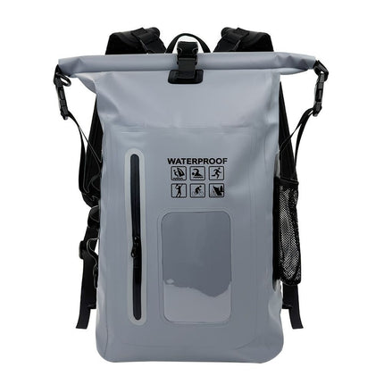 waterproof backpack, dry-wet separation, outdoor sports backpack, fishing backpack, camping backpack, canyoning backpack, swimming backpack, rafting backpack, waterproof gear, Australia outdoor backpack, hiking backpack water resistant - Camel - Size 25L