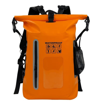 waterproof backpack, dry-wet separation, outdoor sports backpack, fishing backpack, camping backpack, canyoning backpack, swimming backpack, rafting backpack, waterproof gear, Australia outdoor backpack, hiking backpack water resistant - Camel - Size 25L