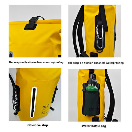 waterproof backpack, dry-wet separation, outdoor sports backpack, fishing backpack, camping backpack, canyoning backpack, swimming backpack, rafting backpack, waterproof gear, Australia outdoor backpack, hiking backpack water resistant - Camel - Size 25L