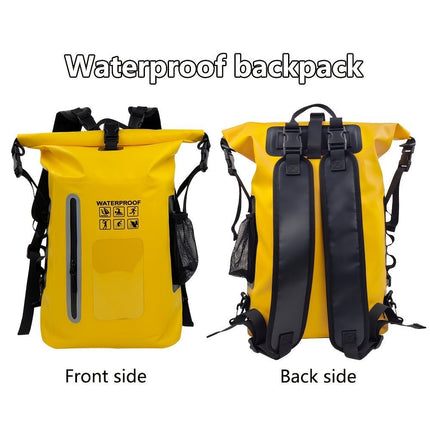 waterproof backpack, dry-wet separation, outdoor sports backpack, fishing backpack, camping backpack, canyoning backpack, swimming backpack, rafting backpack, waterproof gear, Australia outdoor backpack, hiking backpack water resistant - Camel - Size 25L