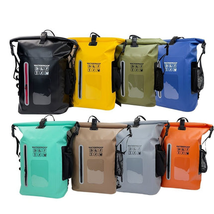 waterproof backpack, dry-wet separation, outdoor sports backpack, fishing backpack, camping backpack, canyoning backpack, swimming backpack, rafting backpack, waterproof gear, Australia outdoor backpack, hiking backpack water resistant - Cyan - Size 25L
