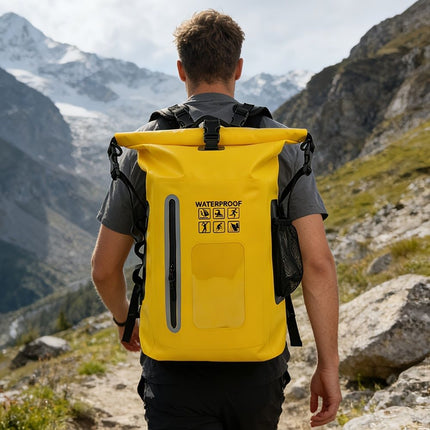 waterproof backpack, dry-wet separation, outdoor sports backpack, fishing backpack, camping backpack, canyoning backpack, swimming backpack, rafting backpack, waterproof gear, Australia outdoor backpack, hiking backpack water resistant - Cyan - Size 25L