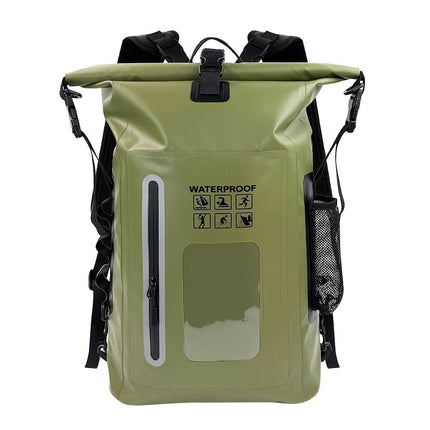 waterproof backpack, dry-wet separation, outdoor sports backpack, fishing backpack, camping backpack, canyoning backpack, swimming backpack, rafting backpack, waterproof gear, Australia outdoor backpack, hiking backpack water resistant - Gray - Size 25L