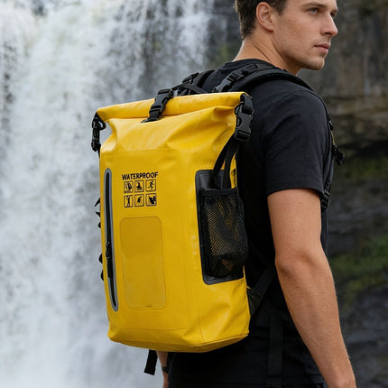 waterproof backpack, dry-wet separation, outdoor sports backpack, fishing backpack, camping backpack, canyoning backpack, swimming backpack, rafting backpack, waterproof gear, Australia outdoor backpack, hiking backpack water resistant - Orange - Size 25L