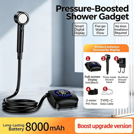 Portable Shower Head 8000mAh Battery Multi-Functional (Size 8000amh)