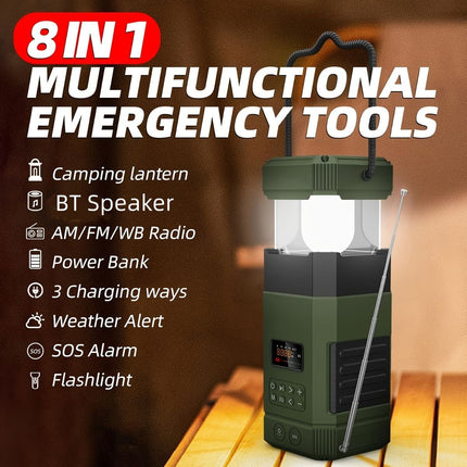 AM FM Radio, NOAA Weather Alert Radio (Green)