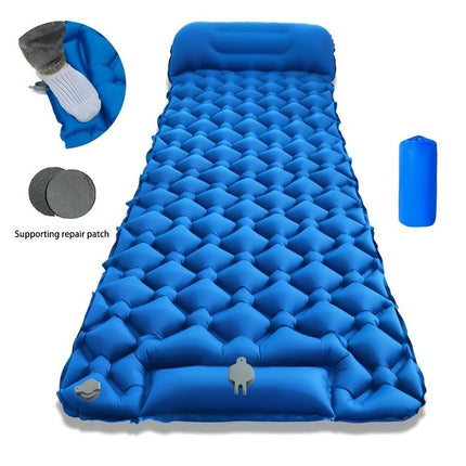 Camping Inflatable Mattress Breathable Camping Mattress Nylon Fabric Inflatable - Orange - Size 190cm