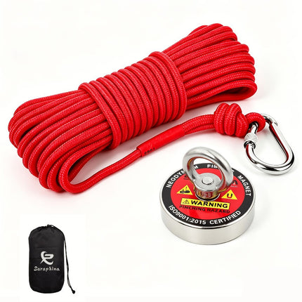 neodymium fishing magnet, N52 magnet, magnet fishing kit, deep sea magnet, river magnet fishing, Sera Phina magnet, strong magnet for fishing, Australian magnet fishing gear - Silver - Size 140kg-308IB