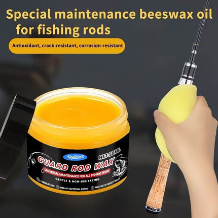 Fishing Rod Guard Wax, Beeswax Oil for Fishing Rods (Size)