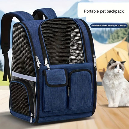 Dog Carrier Backpack Pet Transport Bag Travel Accessory For Dogs Dog Supplies - Gray - Size routine