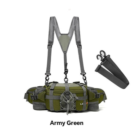 Bicycle Bag Cycling Bag Waist Chest Bag Bike Accessories High-Quality Bag - Black - Size Regular