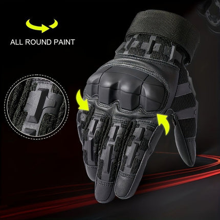 Cycling Gloves All-Round Protection Gloves Durable Cycling Gloves Ergonomic - Black - Size L