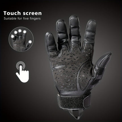 Cycling Gloves All-Round Protection Gloves Durable Cycling Gloves Ergonomic - Brown - Size S
