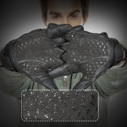 Cycling Gloves All-Round Protection Gloves Durable Cycling Gloves Ergonomic - Brown - Size S