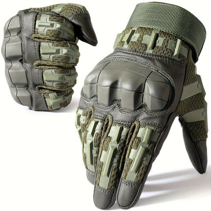 Cycling Gloves All-Round Protection Gloves Durable Cycling Gloves Ergonomic - Green - Size S