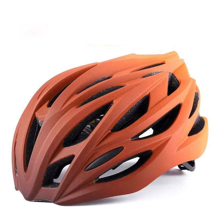 unisex bicycle helmet, gradient helmet, integrated molded helmet, road cycling helmet, breathable bike helmet, lightweight cycling helmet, adjustable bike helmet, Australian cycling gear - Orange - Size L