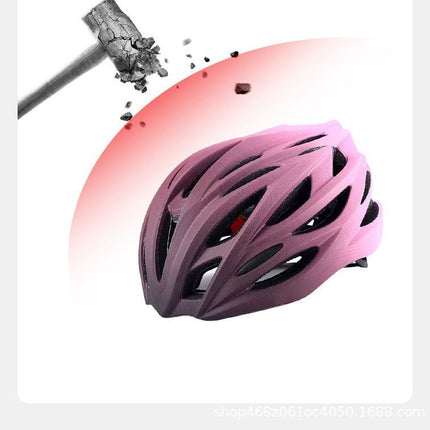 unisex bicycle helmet, gradient helmet, integrated molded helmet, road cycling helmet, breathable bike helmet, lightweight cycling helmet, adjustable bike helmet, Australian cycling gear - Pink - Size L