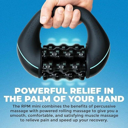 rolling wheel massager, percussion massager, deep tissue massage, muscle recovery, full body massage, 3 speed massager, sports recovery, Australian massage device - Black - Size General-purpose motor