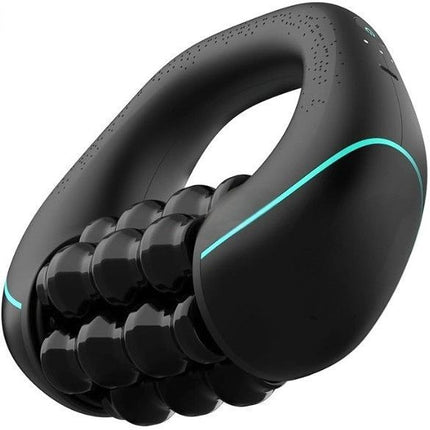 rolling wheel massager, percussion massager, deep tissue massage, muscle recovery, full body massage, 3 speed massager, sports recovery, Australian massage device - Black - Size Massage accessories