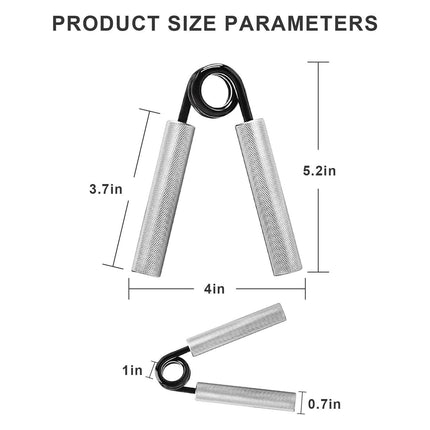 hand grip strengthener, grip strength trainer, home fitness equipment, men's arm workout, wrist strengthener, finger strength tool, spring steel grip, adjustable resistance, 350lb grip, forearm exercise equipment - Black - Size 2PCS