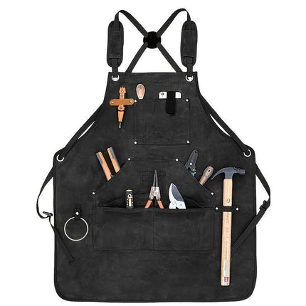 Waterproof Apron Utility Apron Work Apron Industrial Apron Tool Storage Apron - Mocha - Size regular