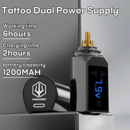 wireless tattoo machine, tattoo gun set, tattoo power supply, tattoo needles, tattoo ink, tattoo kit, beginner tattoo supplies, Australian tattoo equipment, tattoo needle kit, professional tattoo machine - Black - Size set