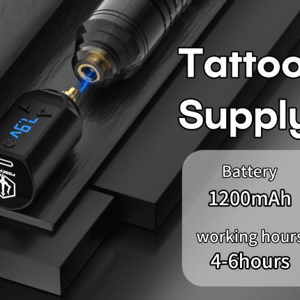 wireless tattoo machine, tattoo gun set, tattoo power supply, tattoo needles, tattoo ink, tattoo kit, beginner tattoo supplies, Australian tattoo equipment, tattoo needle kit, professional tattoo machine - Black - Size set