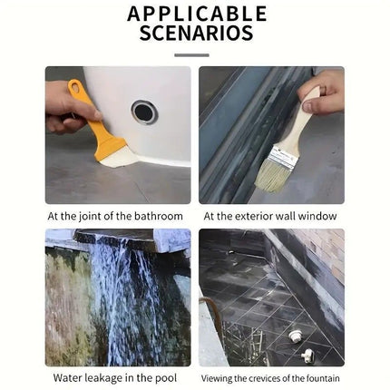 transparent waterproof coating, clear sealant, waterproof sealant Australia, RV waterproofing, roof waterproofing, wall waterproofing, window waterproofing, gutter waterproofing, pipe waterproofing, outdoor sealant, DIY waterproofing - Clear - Size 1000ml