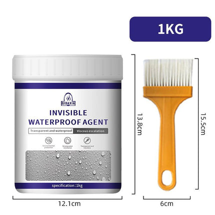 transparent waterproof coating, clear sealant, waterproof sealant Australia, RV waterproofing, roof waterproofing, wall waterproofing, window waterproofing, gutter waterproofing, pipe waterproofing, outdoor sealant, DIY waterproofing - White - Size 500ml