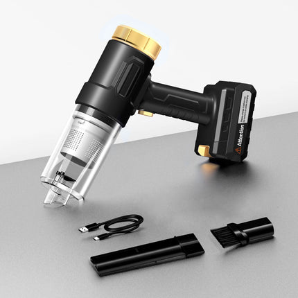 cordless car vacuum, handheld car vacuum, detachable battery vacuum, strong suction car vacuum, car cleaning, car vacuum Australia, portable vacuum cleaner, car interior cleaner - Black goid - Size L