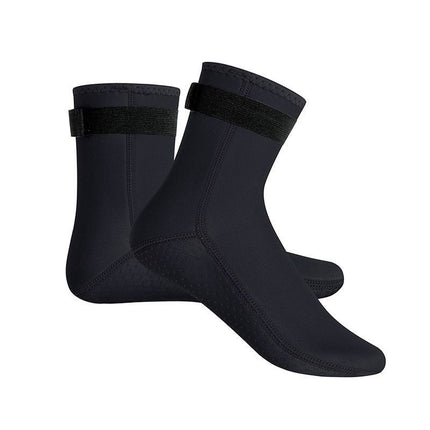 unisex diving socks, 3MM neoprene socks, mid-calf diving socks, hook-and-loop diving socks, water sports socks, diving snorkeling socks, beach volleyball socks, Australia diving gear, neoprene socks for men and women - Green - Size XXS