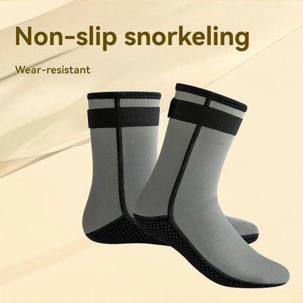 unisex diving socks, 3MM neoprene socks, mid-calf diving socks, hook-and-loop diving socks, water sports socks, diving snorkeling socks, beach volleyball socks, Australia diving gear, neoprene socks for men and women - Pink - Size XXS