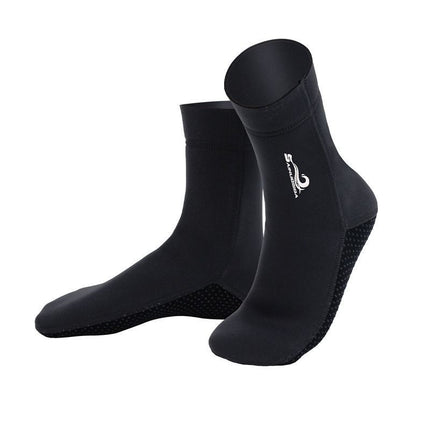 unisex diving socks, 3MM neoprene socks, mid-calf diving socks, hook-and-loop diving socks, water sports socks, diving snorkeling socks, beach volleyball socks, Australia diving gear, neoprene socks for men and women - Cyan - Size XL