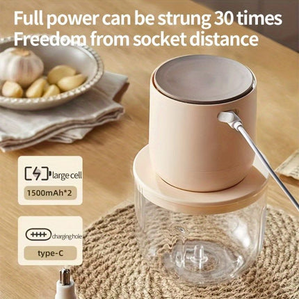Wireless Meat Grinder, USB Charging Meat Grinder (Size 600ml)
