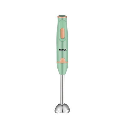 NIRVA Hand Blender, 400W hand blender, 2 blade immersion blender, low noise stick blender, milk frother, baby food blender, smoothie maker, kitchen blender Australia, quiet hand blender, ergonomic blender - White - Size A set of stainless steel