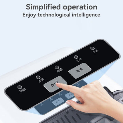 mini ice maker, household ice maker, portable ice maker, desktop ice maker, automatic ice maker, smart ice maker, bullet ice maker, dormitory ice maker, Australia, summer, small appliance, countertop ice machine - Black - Size Australian Standard