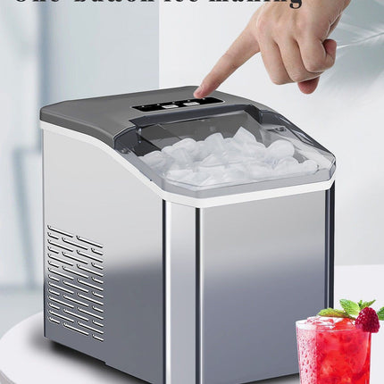 mini ice maker, household ice maker, portable ice maker, desktop ice maker, automatic ice maker, smart ice maker, bullet ice maker, dormitory ice maker, Australia, summer, small appliance, countertop ice machine - Black - Size Australian Standard