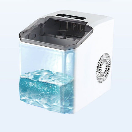 mini ice maker, household ice maker, portable ice maker, desktop ice maker, automatic ice maker, smart ice maker, bullet ice maker, dormitory ice maker, Australia, summer, small appliance, countertop ice machine - White - Size Australian Standard