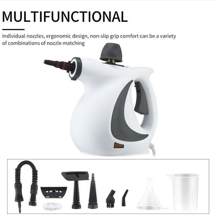 multifunctional steam cleaner, high-pressure steam cleaner, home cleaning Australia, air conditioner cleaner, kitchen range hood cleaner, chemical-free cleaning, steam sanitizer - White - Size A12-piece set