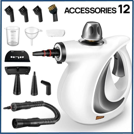 multifunctional steam cleaner, high-pressure steam cleaner, home cleaning Australia, air conditioner cleaner, kitchen range hood cleaner, chemical-free cleaning, steam sanitizer - Yellow - Size A12-piece set