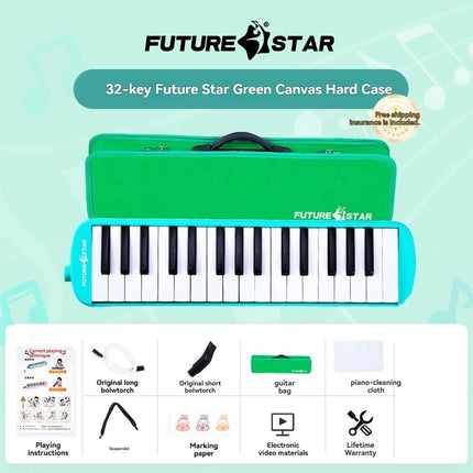32-key melodica, student melodica, children melodica, beginner musical instrument, classroom instrument, melodica with blow-tube, melodica with mouthpiece, kids keyboard harmonica, school music supply, melodica for kids Australia - Pink - Size 32