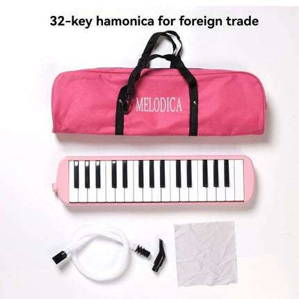 32-key melodica, 37-key melodica, student melodica, beginner melodica, musical instrument, music education, portable instrument, Australian students, classroom music - Black - Size 32
