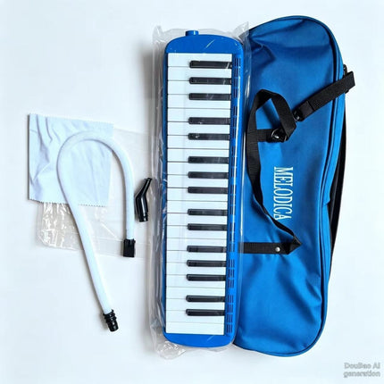 32-key melodica, 37-key melodica, student melodica, beginner melodica, musical instrument, music education, portable instrument, Australian students, classroom music - Black - Size 32