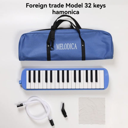 32-key melodica, 37-key melodica, student melodica, beginner melodica, musical instrument, music education, portable instrument, Australian students, classroom music - Green - Size 37